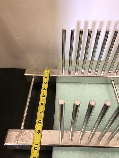 Used STAINLESS STEEL SUBSTRATE RACK HOLDS CLASS 10