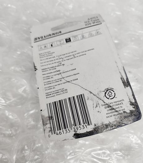 Used SYLVANIA H3 100W HALOGEN BULB 64153