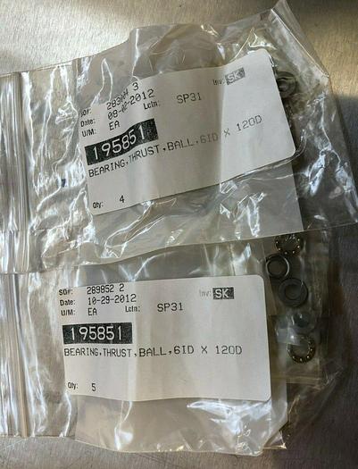195851 BEARING, THRUST, BALL, 6ID x 120D (qty 7)