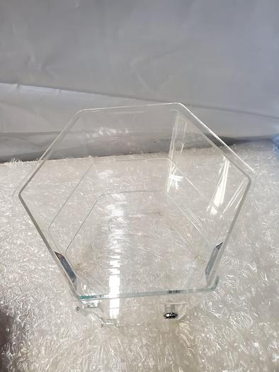 Used 9IN. X 12IN. CLEAR LOCKBOX