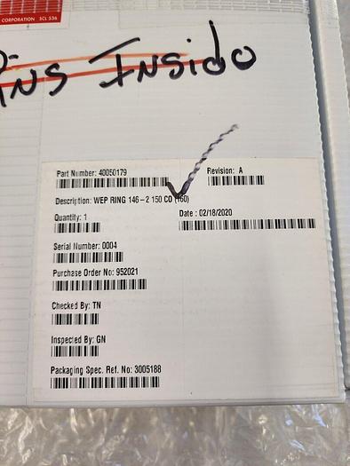 Used SPTS WEP RING 146-2 AMAN 003 40082332-A