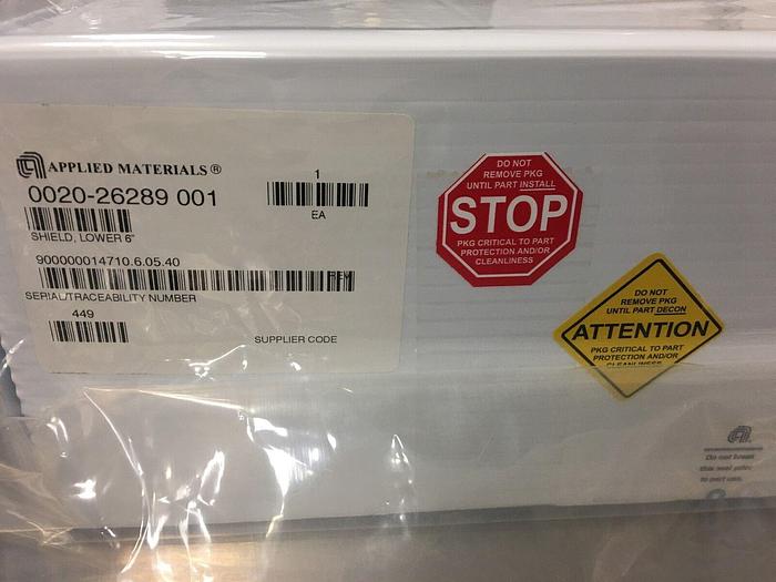 AMAT 0020-26289 001 SHIELD LOWER 8''