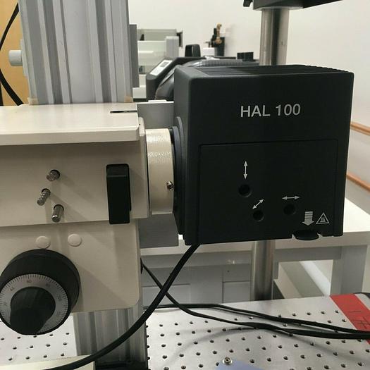Used CARL ZEISS MICROSCOPE AXIOTECH VARIO 100HD WITH KONICA MINOLTA SPECTROPHOTOMETER