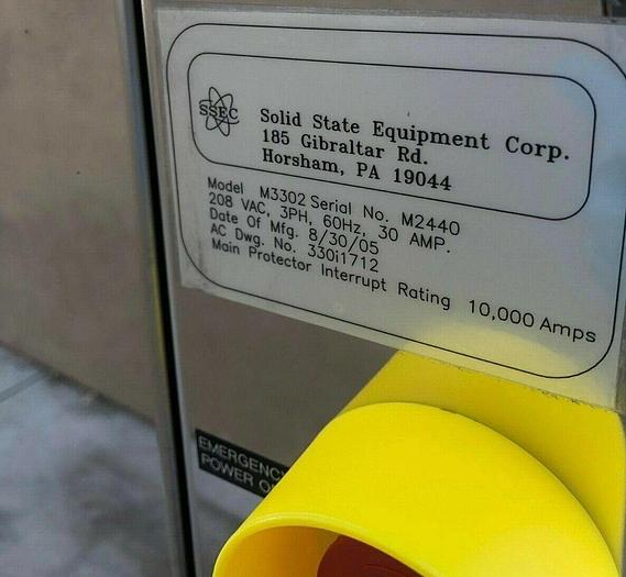 Used SSEC 3302 Resist Removal and Wafer Cleaning Machine