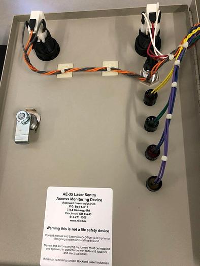 Used ROCKWELL LASER INDUSTRIES AE-35 LASER SENTRY ACCESS MONITORING DEVICE