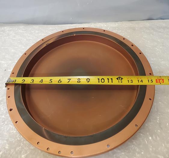 Used AMAT Al/Nd SPUTTERING TARGET 13 INCH DIAMETER .250 INCH THICK