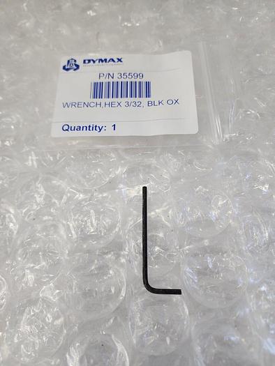 Used DYMAX 35599, WRENCH , HEX 3-32 BLK OX