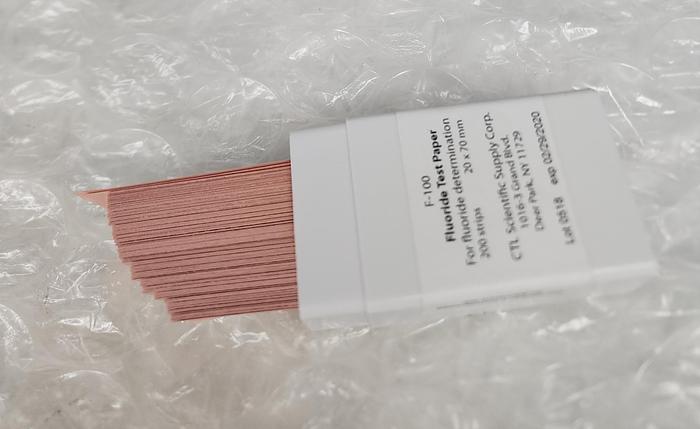 CTL SCIENTIFIC SUPPLY CORP F-100 FLUORIDE TEST PAPER