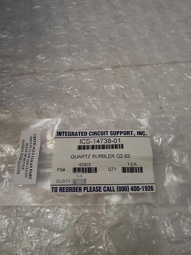 Used ICS-14738-01 QUARTZ BUBBLER G2-03