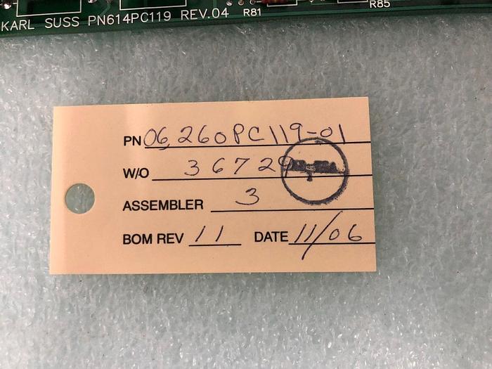 Used KARL SUSS PN614PC119 REV 04