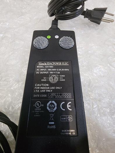 Used EDACPOWER ELEC EA11603 POWER ADAPTER
