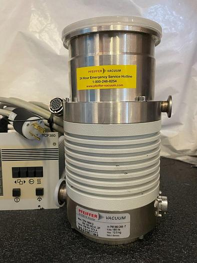 Used Pfeiffer Balzers TPH 180H U Turbo Molecular Pump With TCP 380 controller & Cable