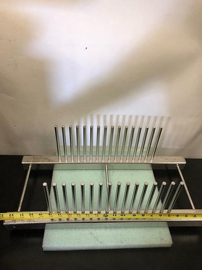 Used STAINLESS STEEL SUBSTRATE RACK HOLDS CLASS 10