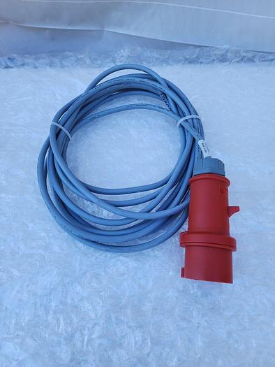 Used MENNEKES PLUG CONNECTOR 16A-6H/ TYPE 13A WITH CABLE