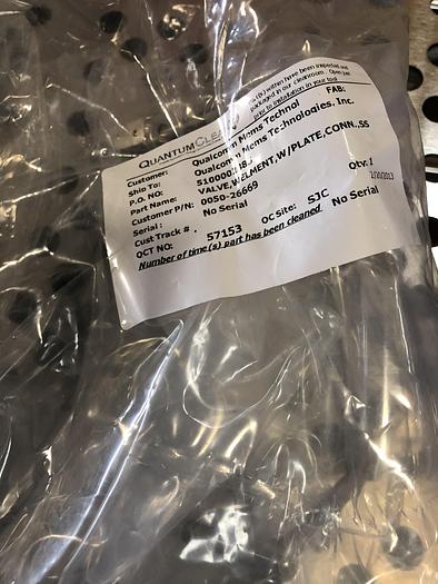 Used 0050-26669 VALVE, WELMENT, W-PLATE, CONN