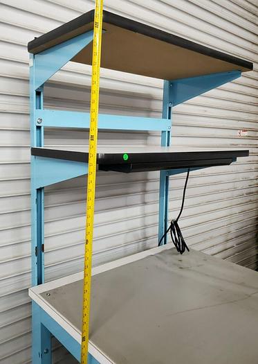 Used WORKBENCH WITH STORAGE AND LIGHT 36''  X 36''