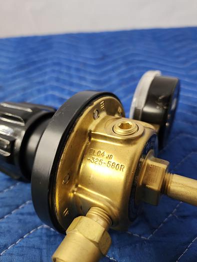 Used VICTOR ELC4-325-580R HEAVY DUTY INERT GAS LIQUID CYLINDER REGULATOR