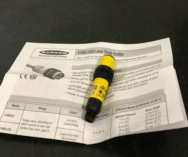 Used BANNER S186ELD LASER DIODE