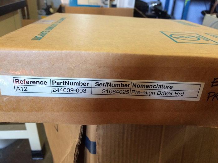 Used EG P/N 244639-003 PRE-ALIGN DRIVER BOARD