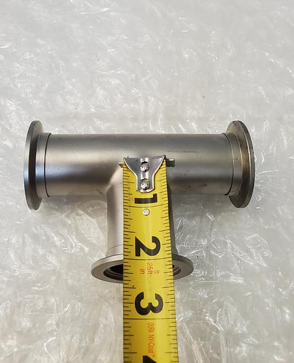 Used ISO-KF FLANGE TEE FITTING