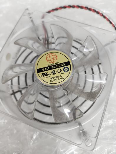 Used GLOBE FAN B07138812L DC12V 0.18A BALL BEARING FAN
