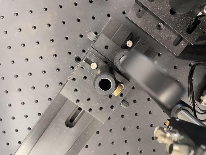 Used NEWPORT PRC-3 PROBE STATION ELECTRO ABSORTION OPTIC ASSEMBLY 24 L x 18W x 11H