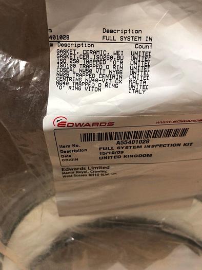 Used EDWARDS FULL SYSTEM INSPECTION KIT A55401028