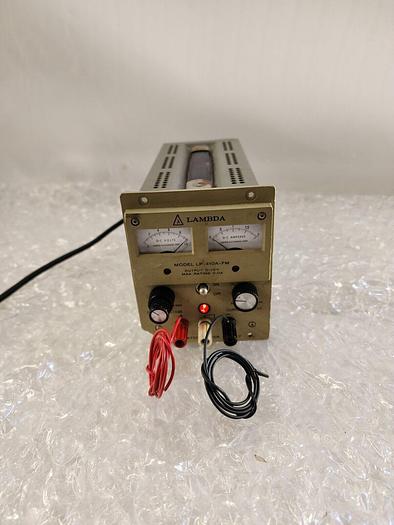 Used LAMBDA LP-410-FM PORTABLE BENCHTOP POWER SUPPLY