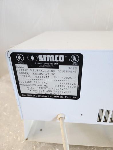 Used SIMCO STATIC NEUTRALIZING EQUIPMENT AEROSTAT XC