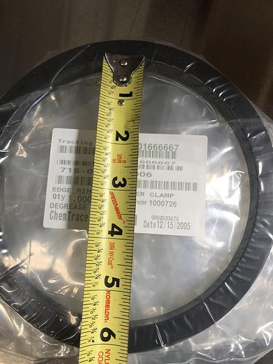 Used LAM RESEARCH 715-011749-006 EDGE RING 6'' WAFER CLAMP