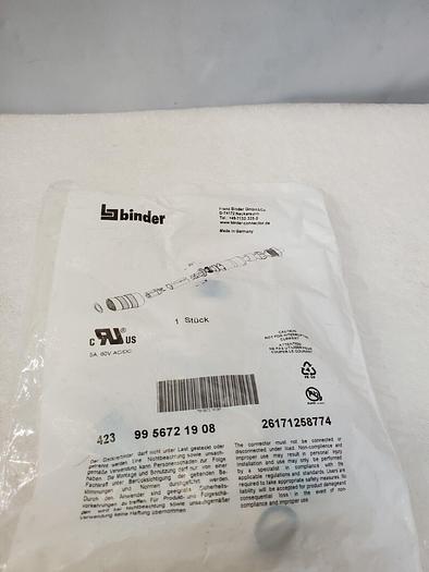 BINDER 423 9956721908 QTY 2