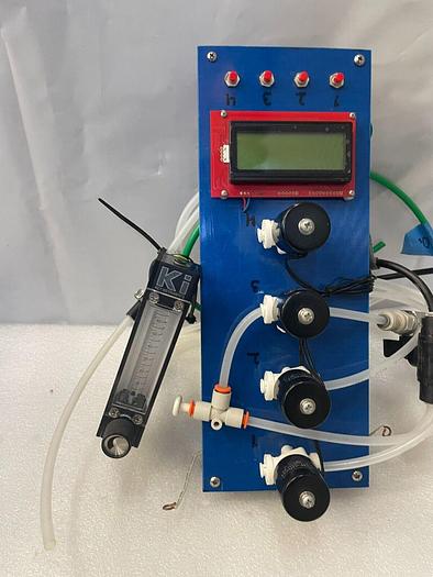 Used PNEUMATIC ACTUATOR WITH FLOW SWITCH, DIGITAL READOUT, ECOTECH VALVE AND KEY INST