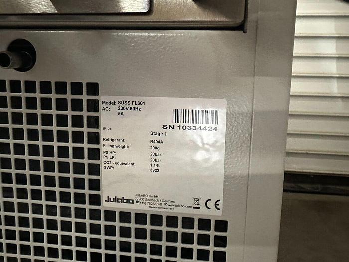 Used JULABO SUSS FL601 RECIRCULATING CHILLER