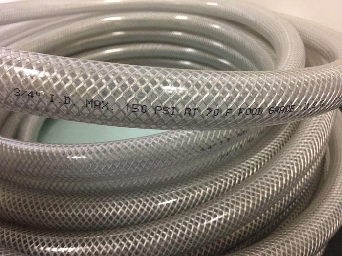 Used 3/4'' I.D. MAX 150 PSI AT 70 F FOOD GRADE