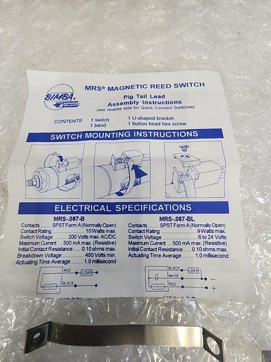 BIMBA MRS MAGNETIC REED SWITCH MRS-.087