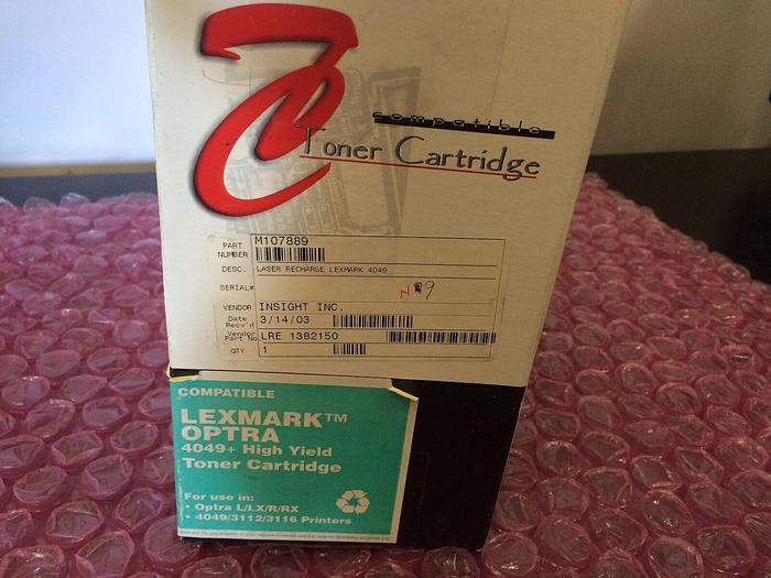 Used LASER RECHARGE LEXMARK 4049/3112/3110 TONER CARTRIDGE