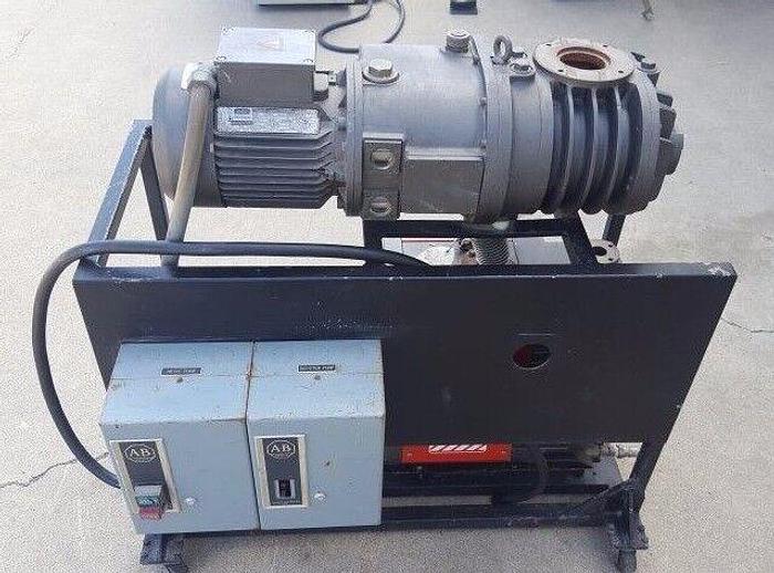 Used EDWARDS 40 TWO STAGE ROTARY VACUUM PUMP , GEC alpak motor 090SD