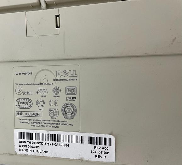Used DELL KEYBOARD RT7D5JTW