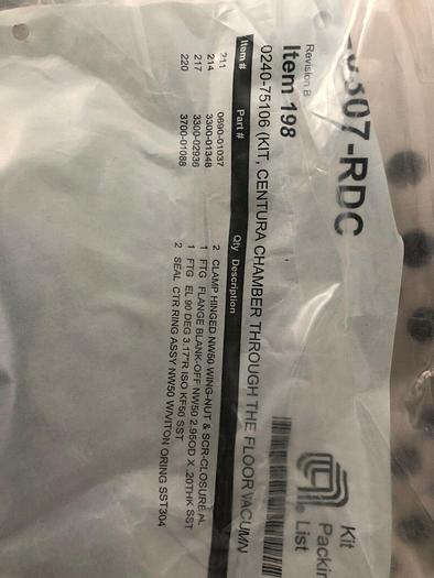 AMAT 0240-75106 Kit, Centura Chamber Through the Floor Vacumn Conn, 329316