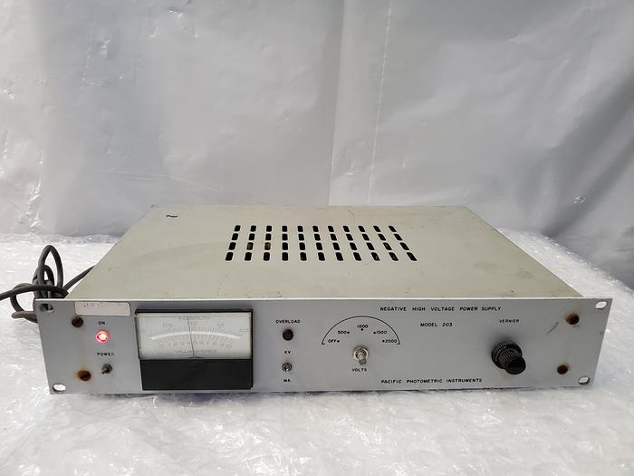 Used Pacific photometric 203 negative high voltage power supply