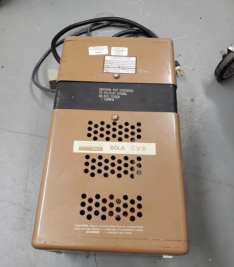 Used SOLA 23-25-220 CONSTANT VOLTAGE TRANSFORMER