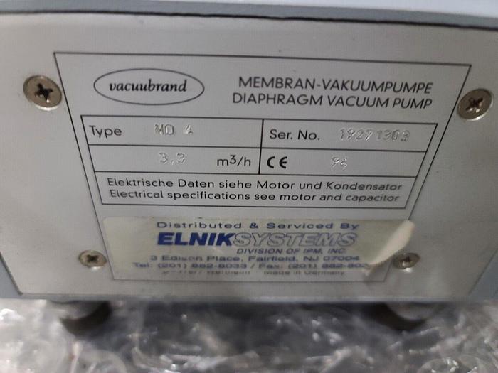 Used ELNIK SYSTEMS MO A DIAPHRAGM VACUUM PUMP