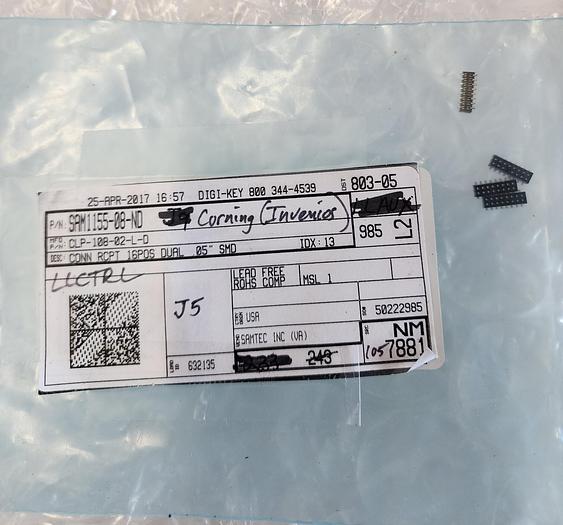 Used SAM1155-08-ND CONN RCPT 16POS DUAL .05 SMD