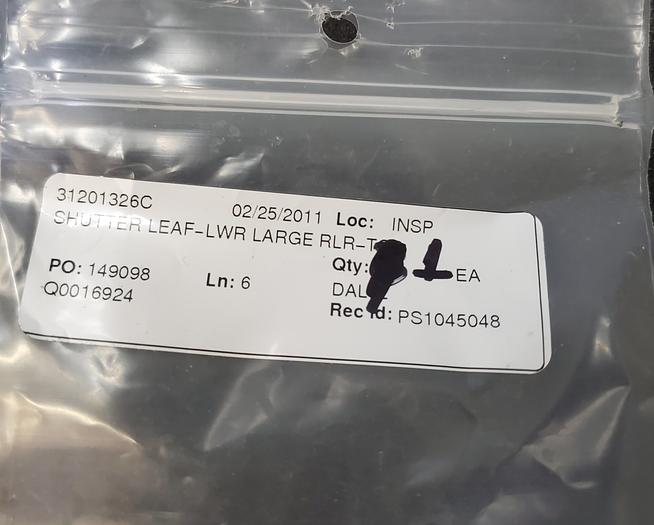 Used SHUTTER LEAF- LWR LARGE