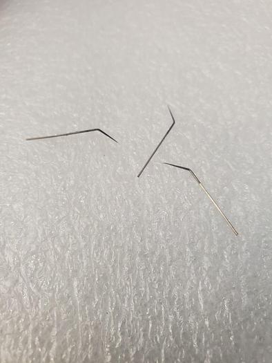 Used PTT-24 4-25 TUNGSTEN NEEDLE 45 DEG, 2.4 UM (17 count)