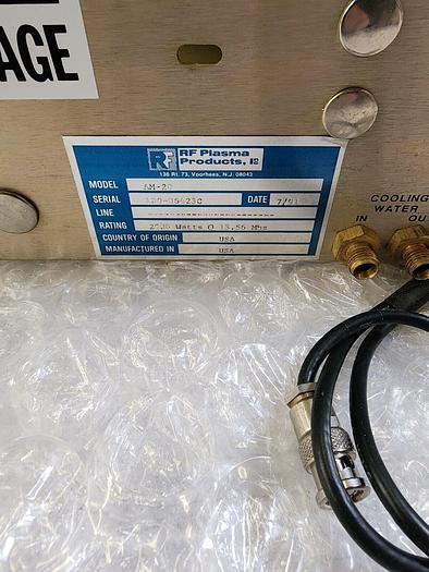 Used RF PLASMA PRODUCTS AM-20 MATCHING NETWORK
