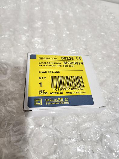 Used SQUARE D SCHNEIDER ELECTRIC SHUNT TRIP MG26974 9117000500200