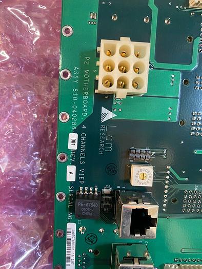 LAM RESEARCH MOTHERBOARD 4 CHANNELS VIEP 810-040286-001 REV A