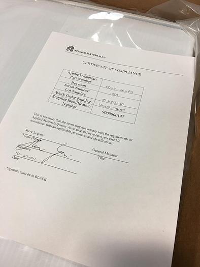 AMAT 0020-26289 001 SHIELD LOWER 8''