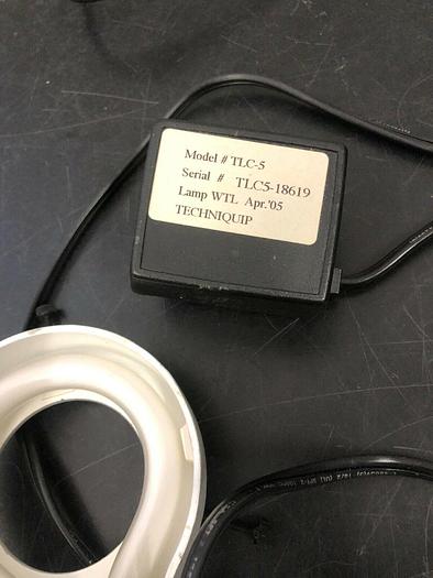 Used TECHNIQUIP TLC-5 MICROSCOPE RING LIGHT AND REPLACEMENT BULB